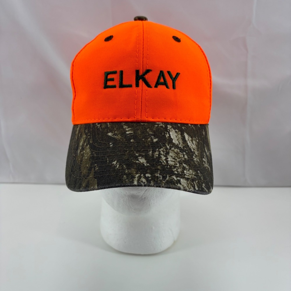 Port Authority Elkay Blaze Orange Camo Hunting Safety Baseball Hat Adjustable